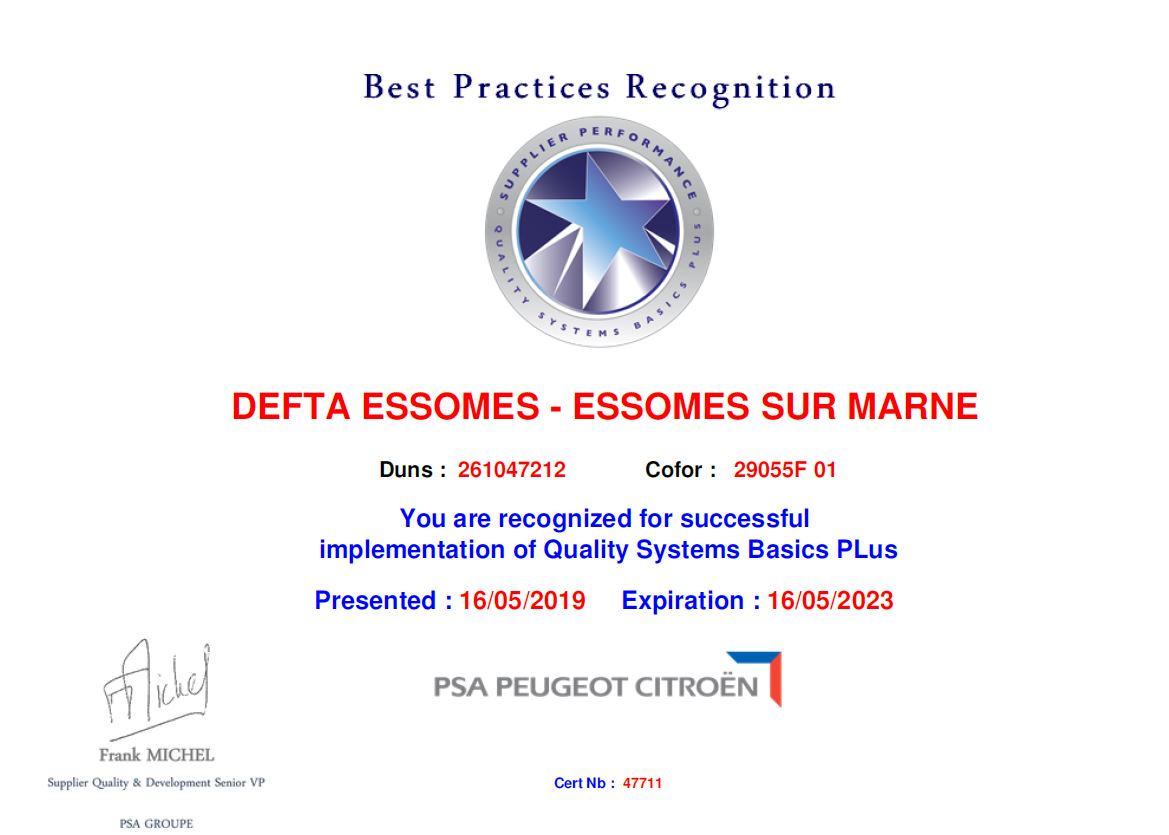 recompenses PSA